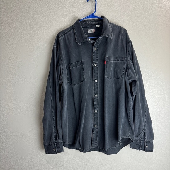 Vintage Levis Jeans Denim Button Up Shirt Size XXL - Picture 1 of 8